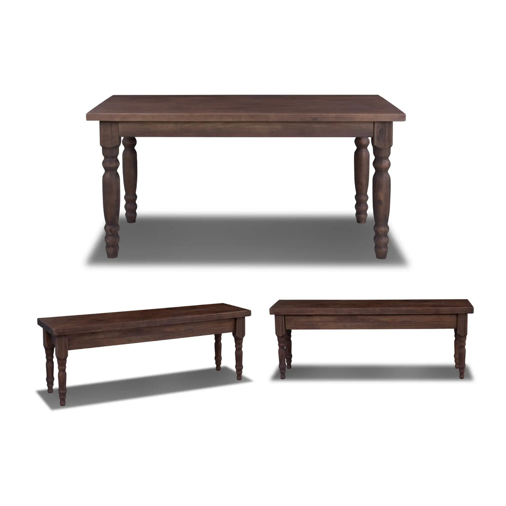 Valerie Table & Bench Dining Set (3-Piece)