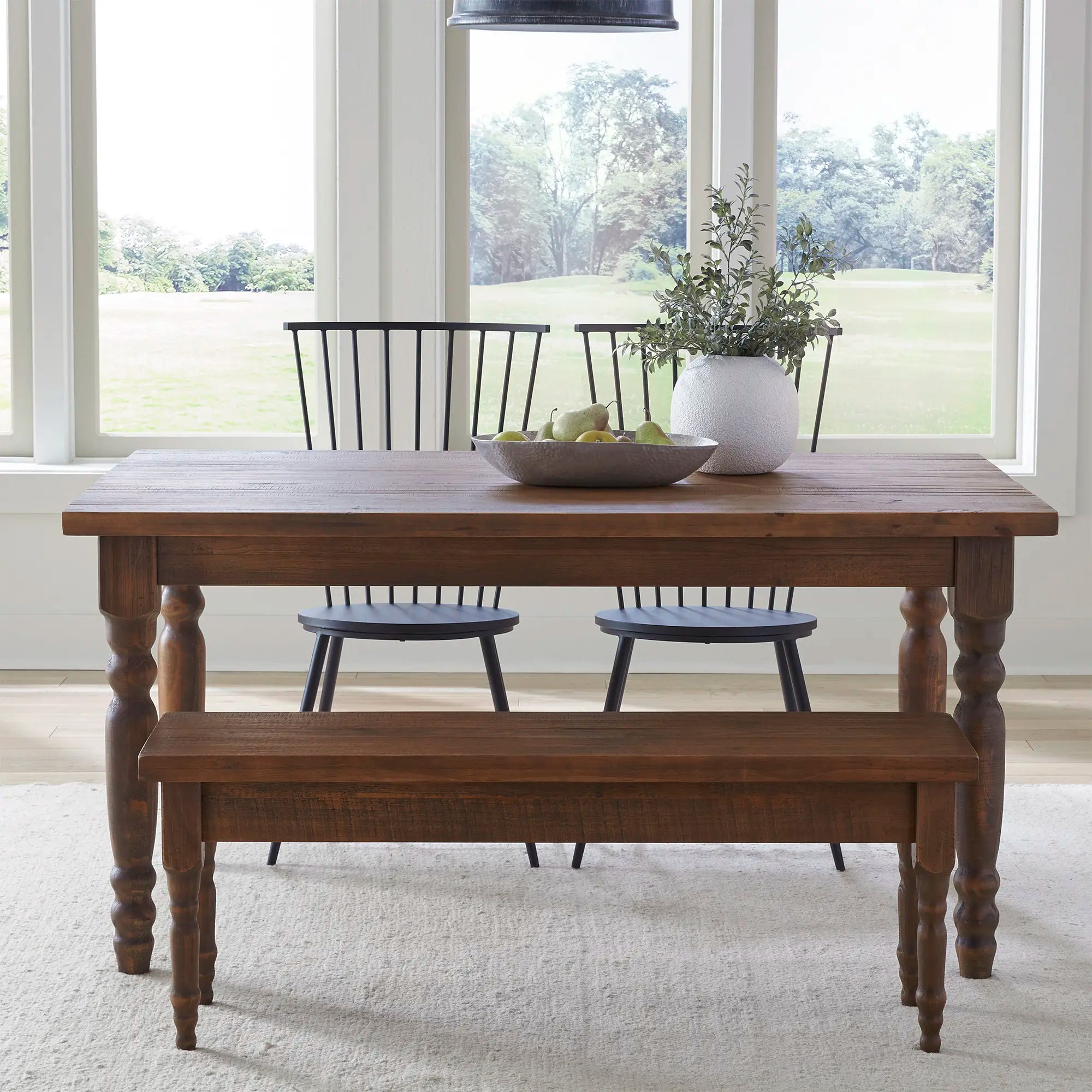 Valerie Table & Bench Dining Set (3-Piece)