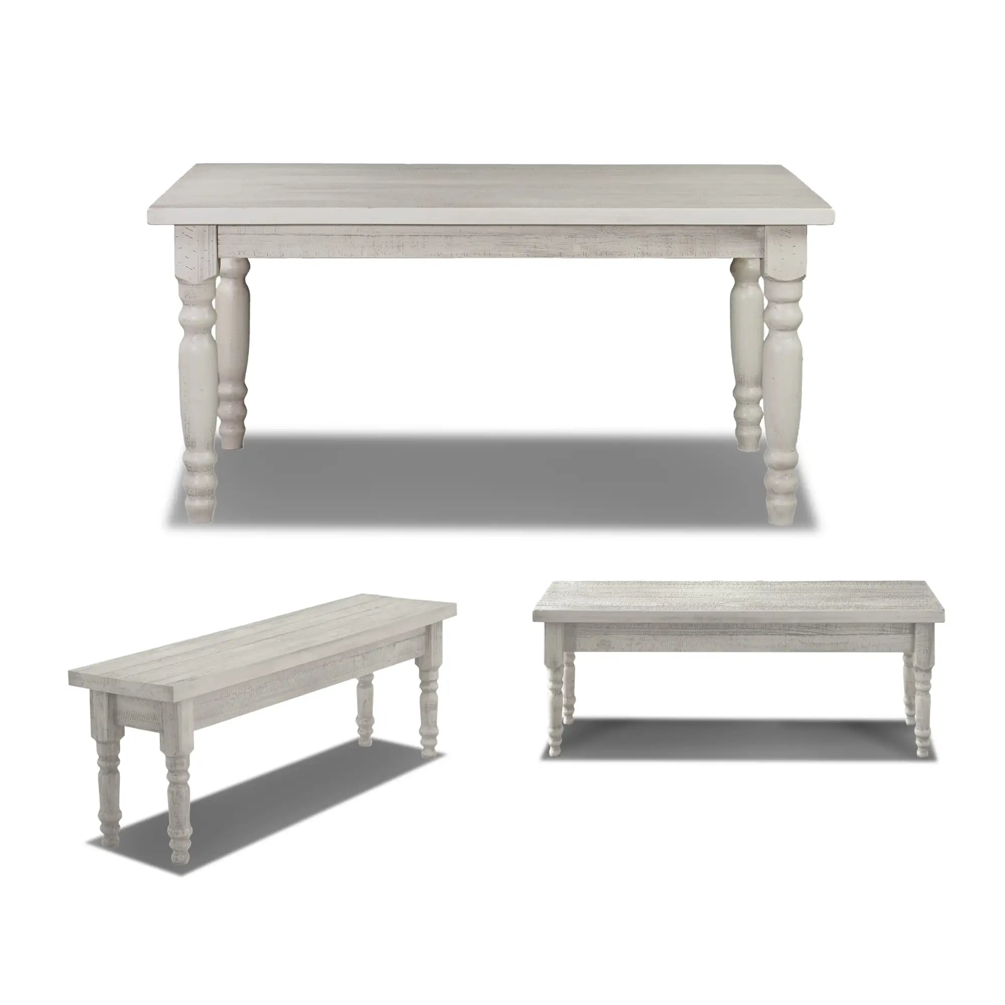 Valerie Table & Bench Dining Set (3-Piece)