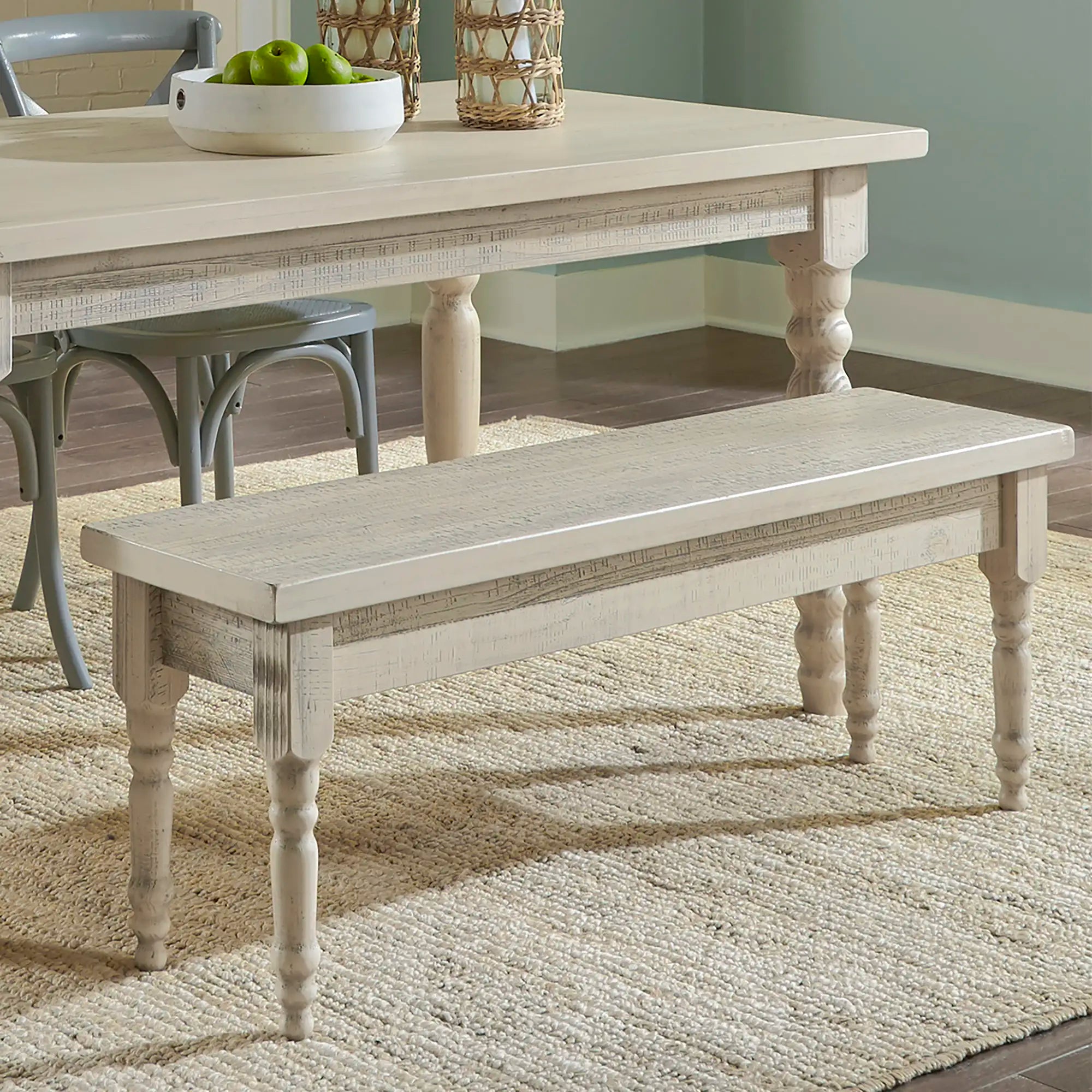 Valerie Table & Bench Dining Set (3-Piece)