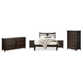 Shaker Slat Platform Bedroom Set (5-piece)