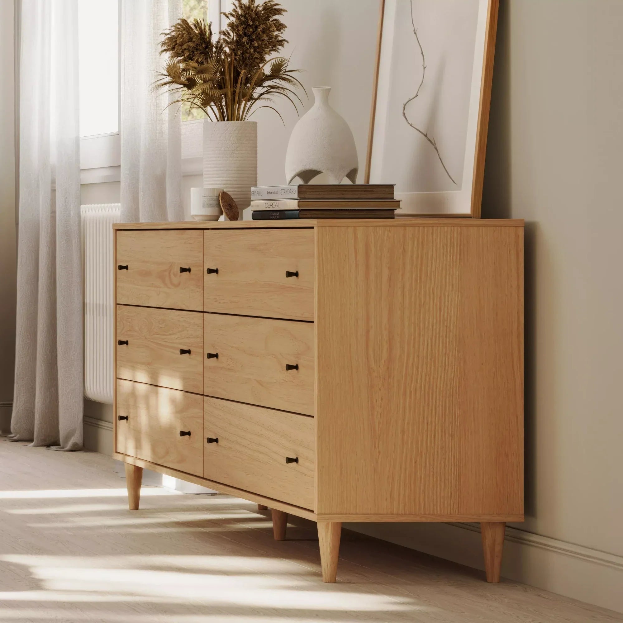 Mid Century 6-Drawer Dresser