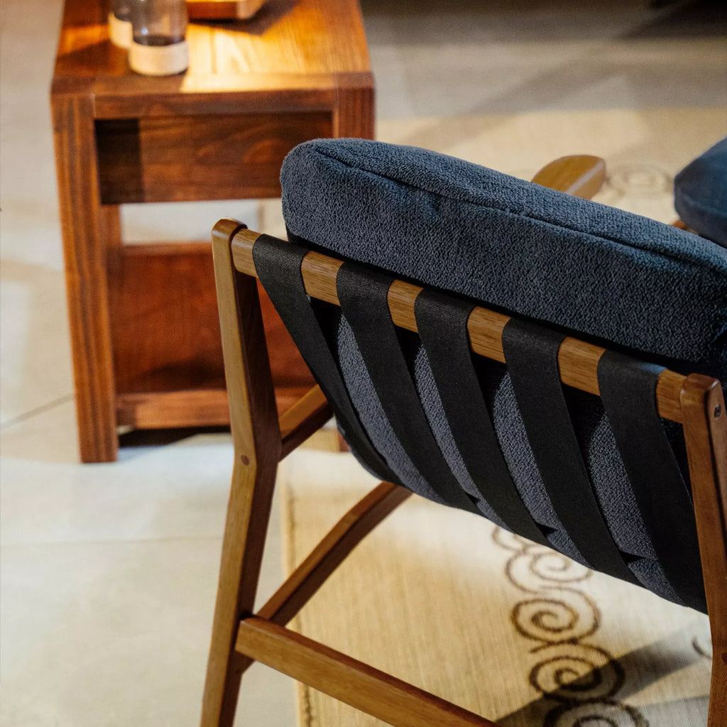 Mid Century Lounge Chair + Ottoman