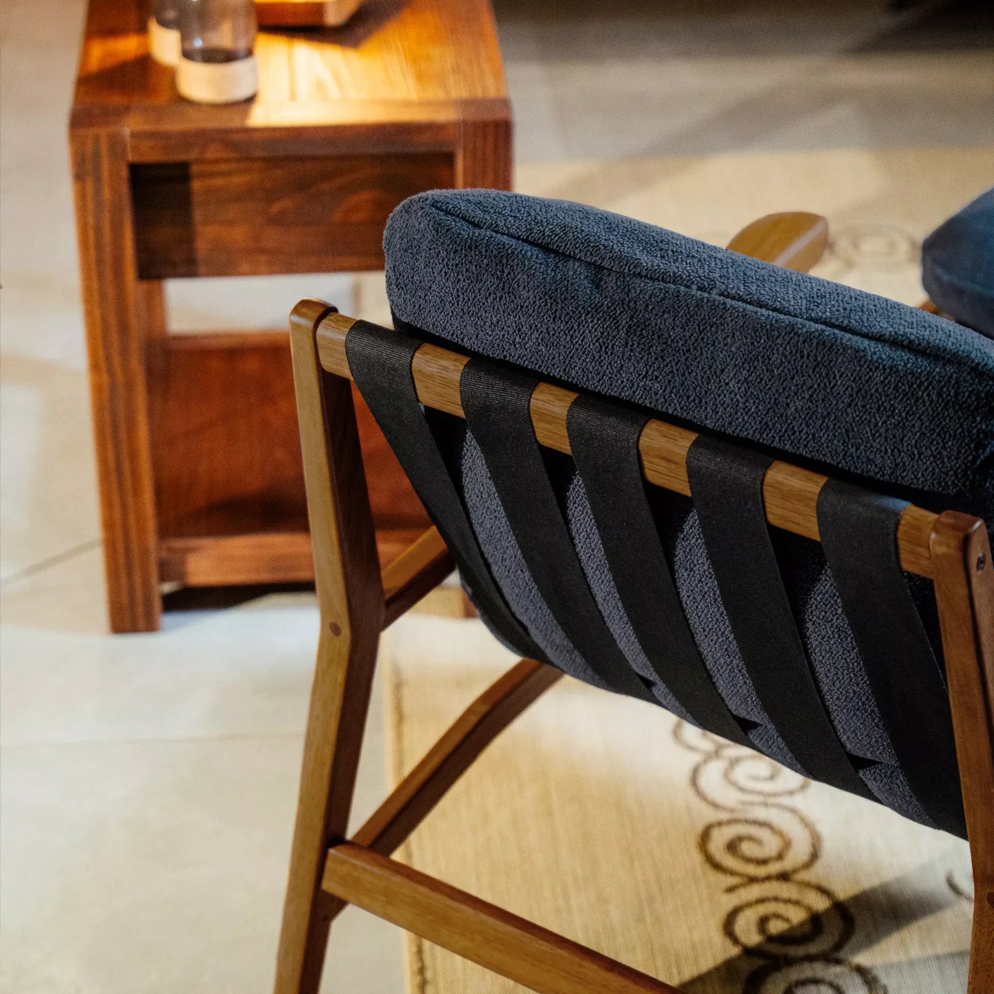 Mid Century Lounge Chair + Ottoman