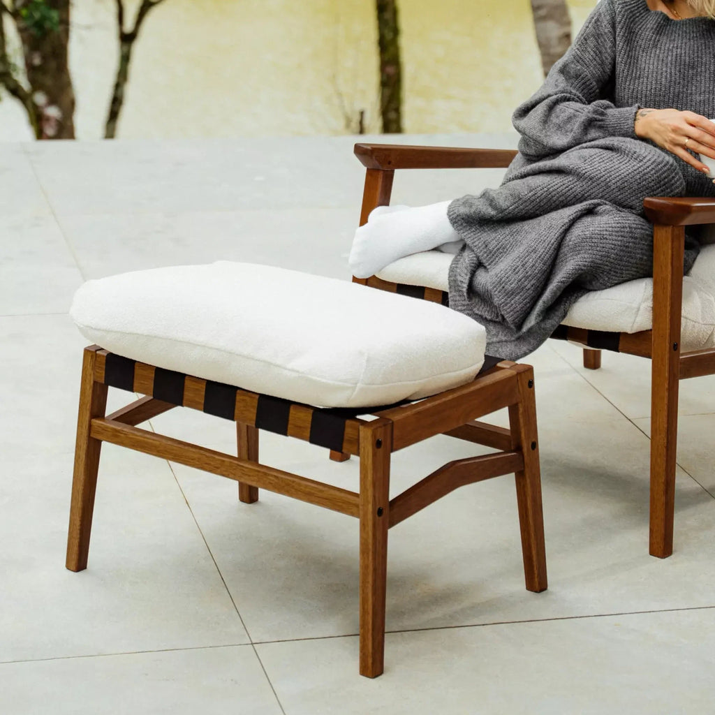 Mid Century Lounge Chair + Ottoman