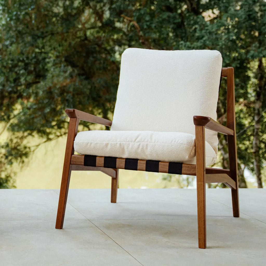 Mid Century Lounge Chair + Ottoman