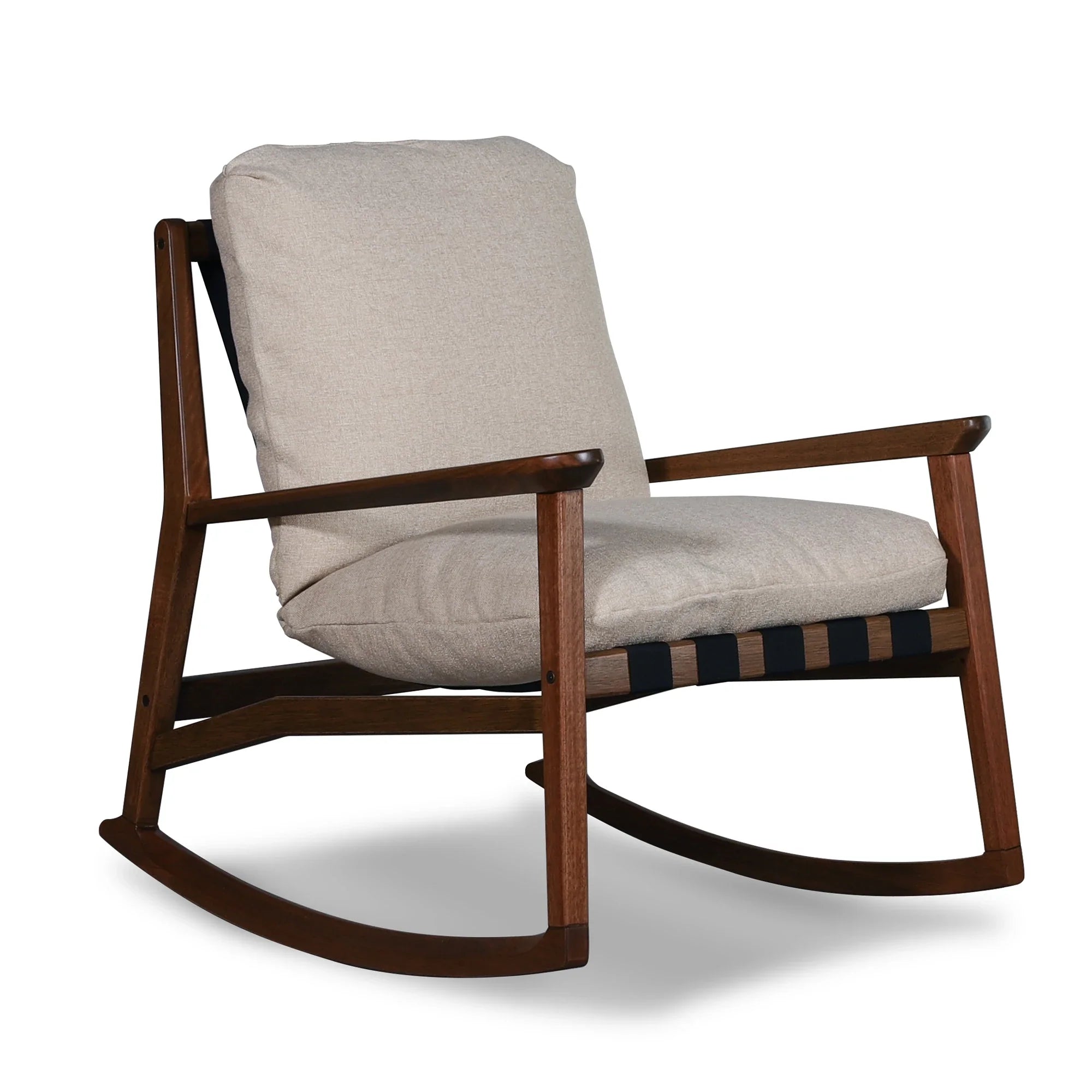 Mid Century Rocking Chair + Ottoman