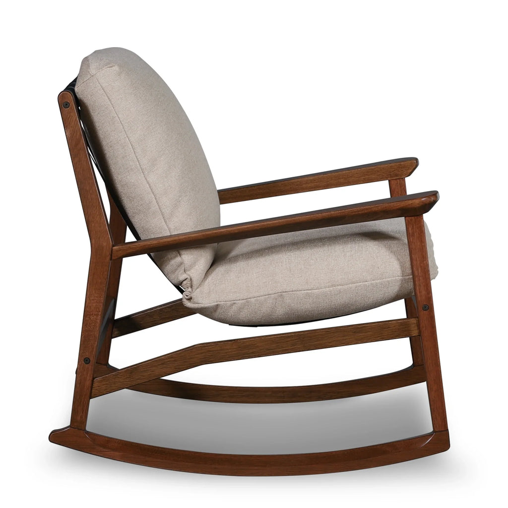 Mid Century Rocking Chair + Ottoman