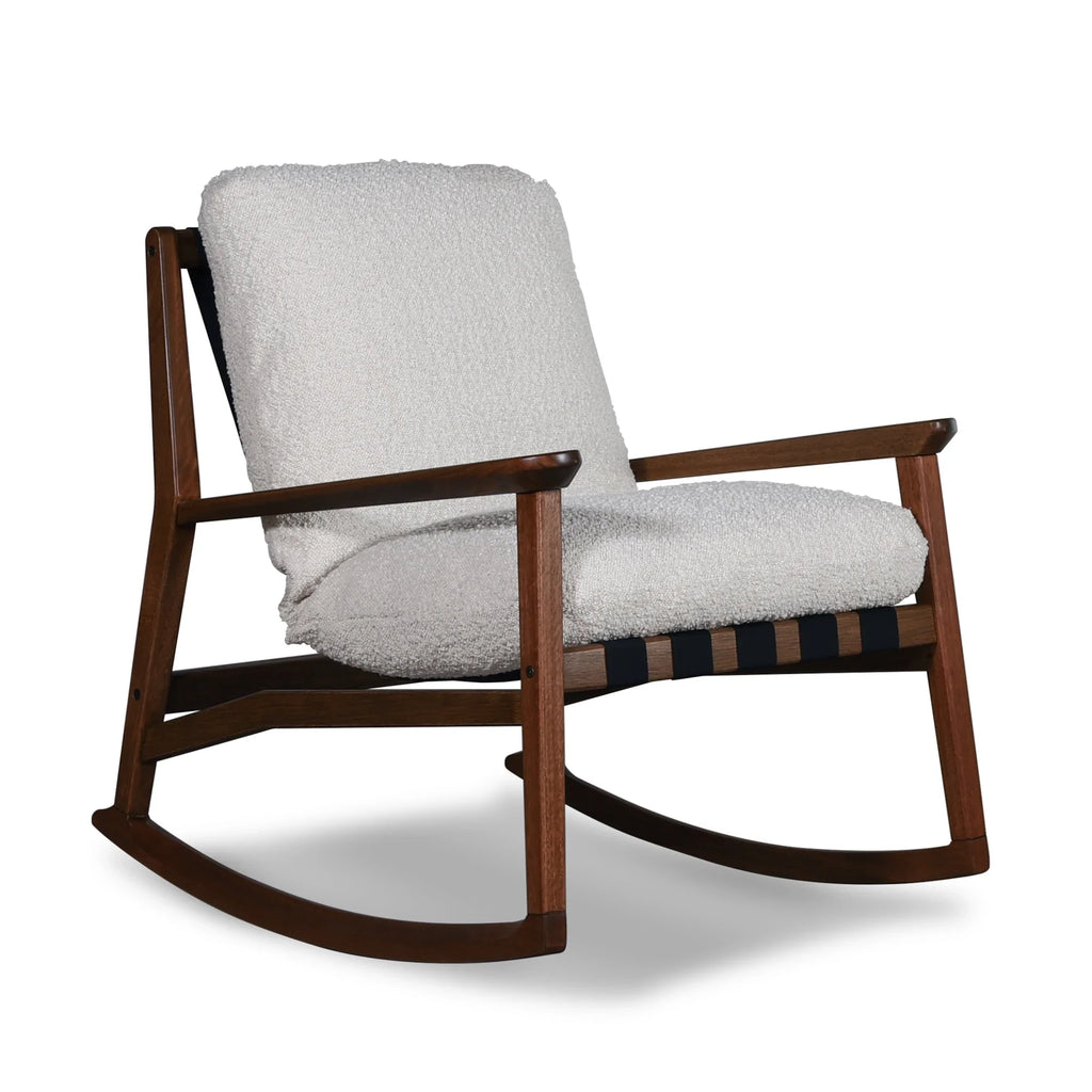 Mid Century Rocking Chair + Ottoman