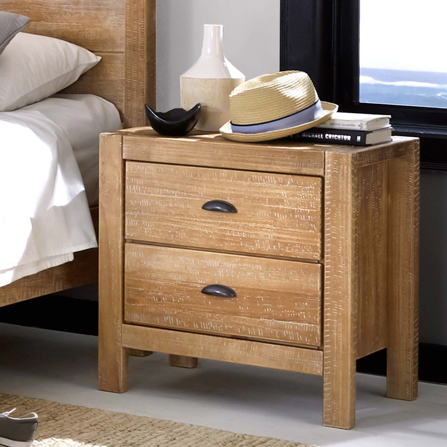 Montauk Two-Drawer Nightstand