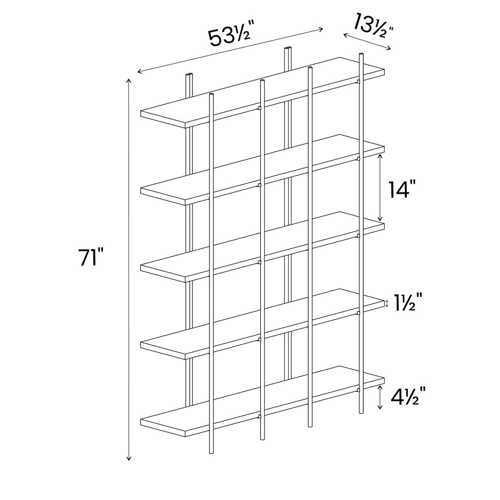Cascais 53" Bookcase