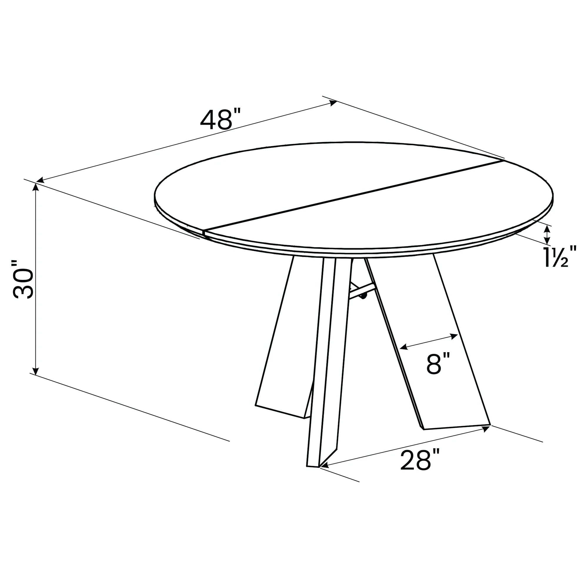Cascais Round Dining Table