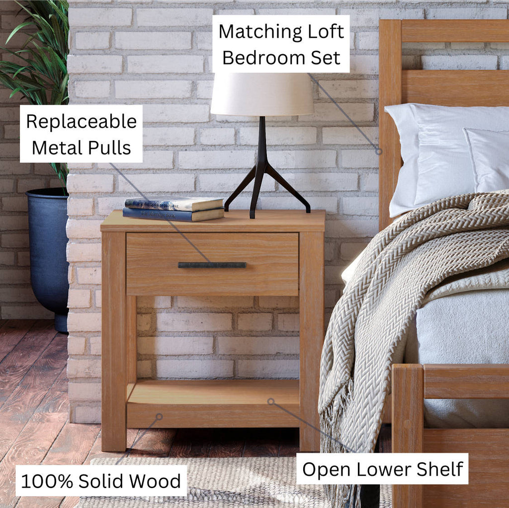 Loft One-Drawer Nightstand