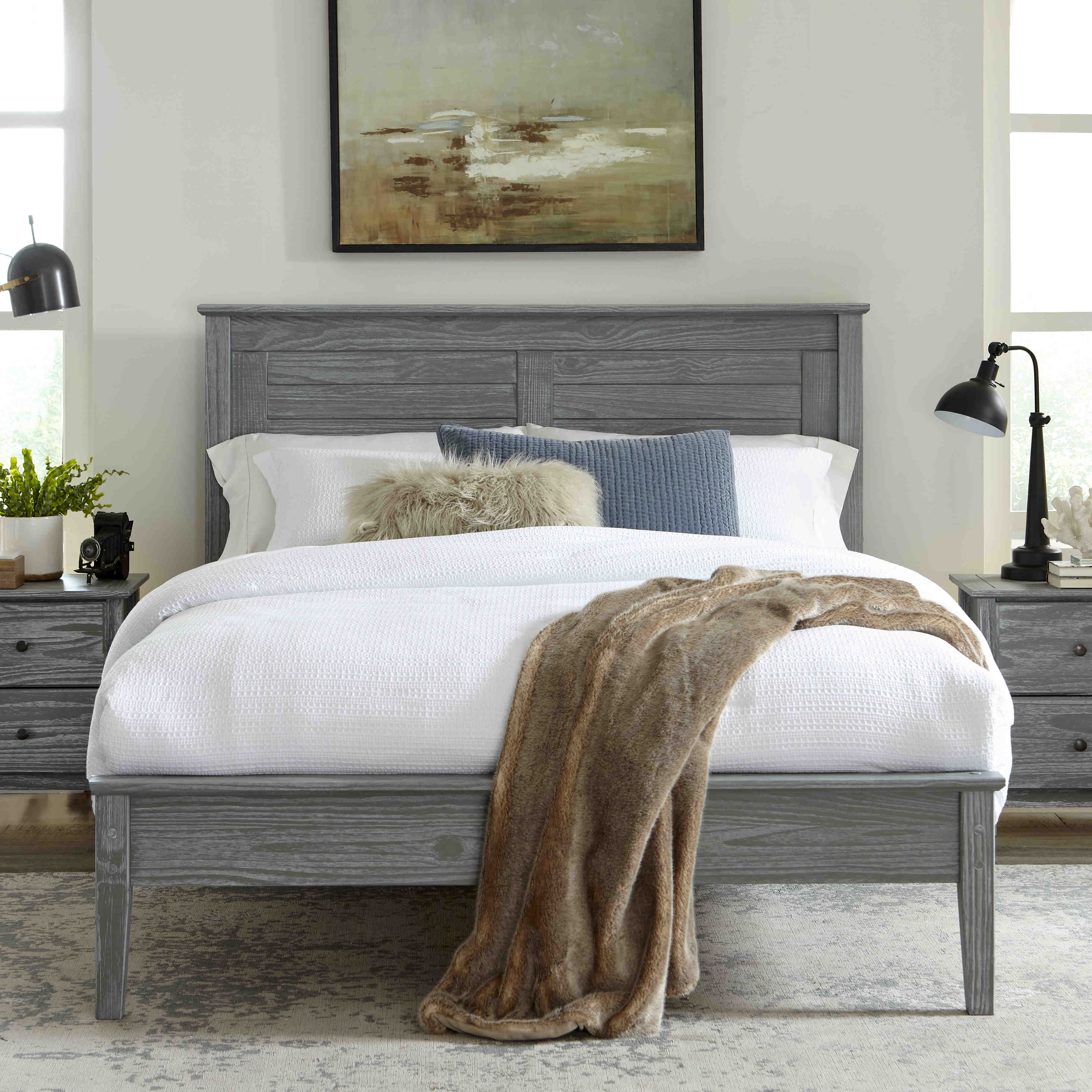 Greenport Louvered Platform Bed