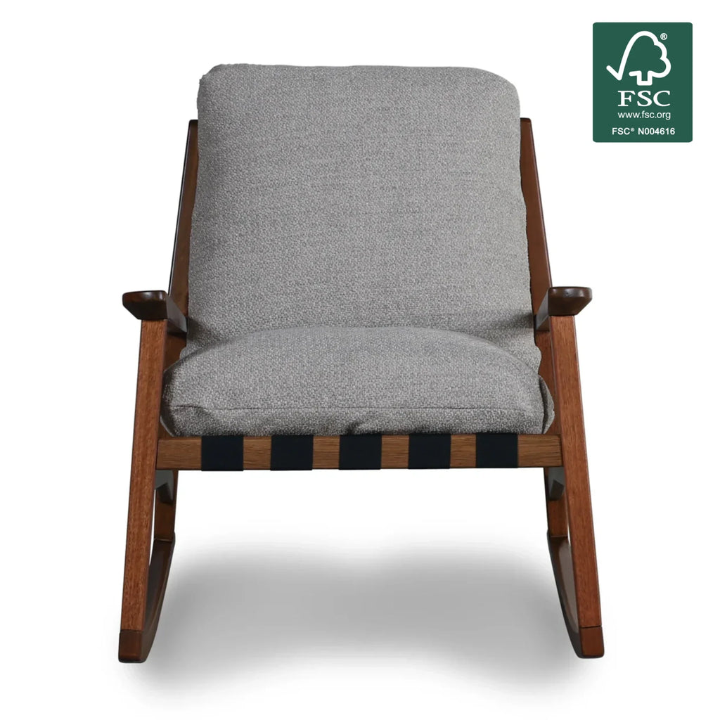 Mid Century Rocking Chair + Ottoman