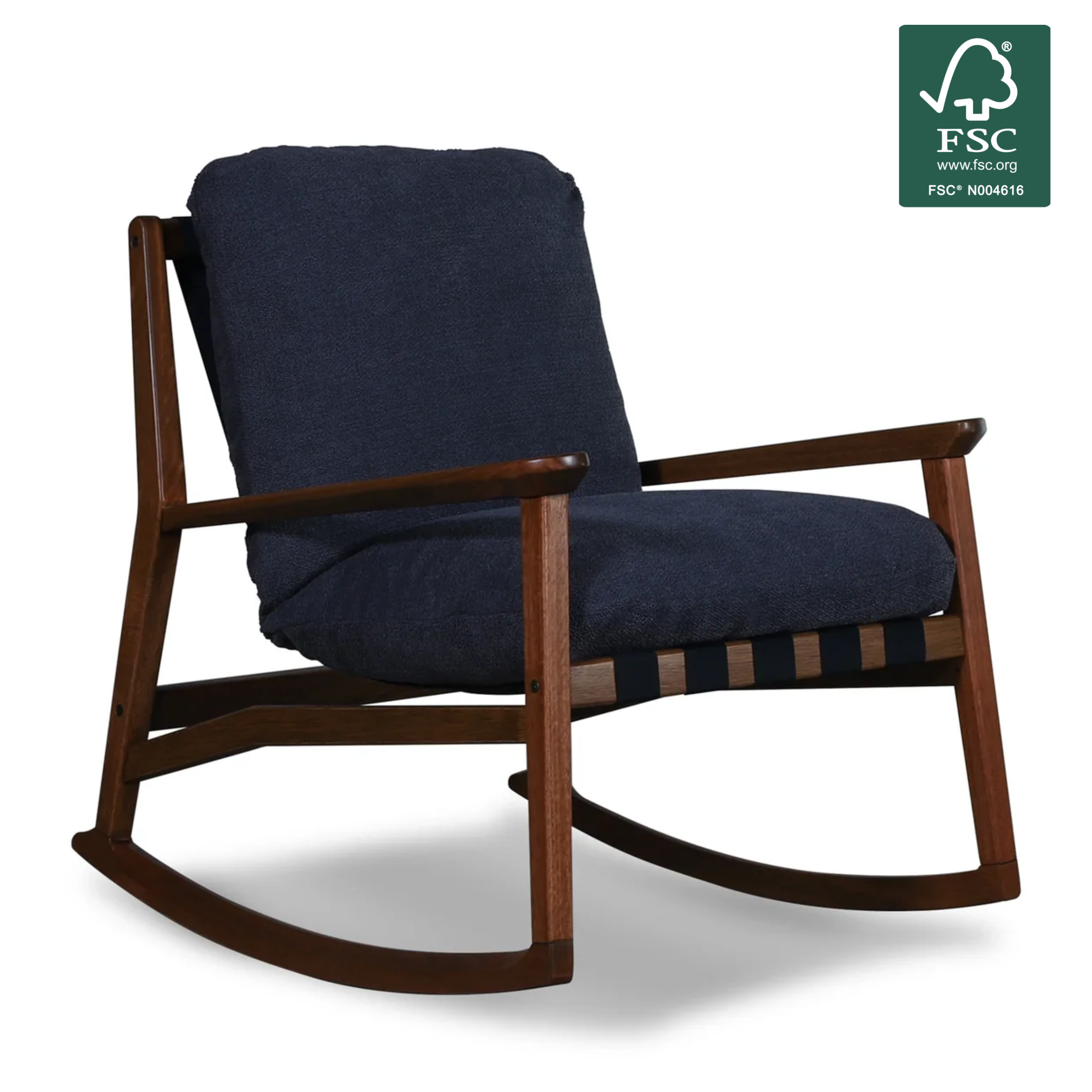 Mid Century Rocking Chair + Ottoman