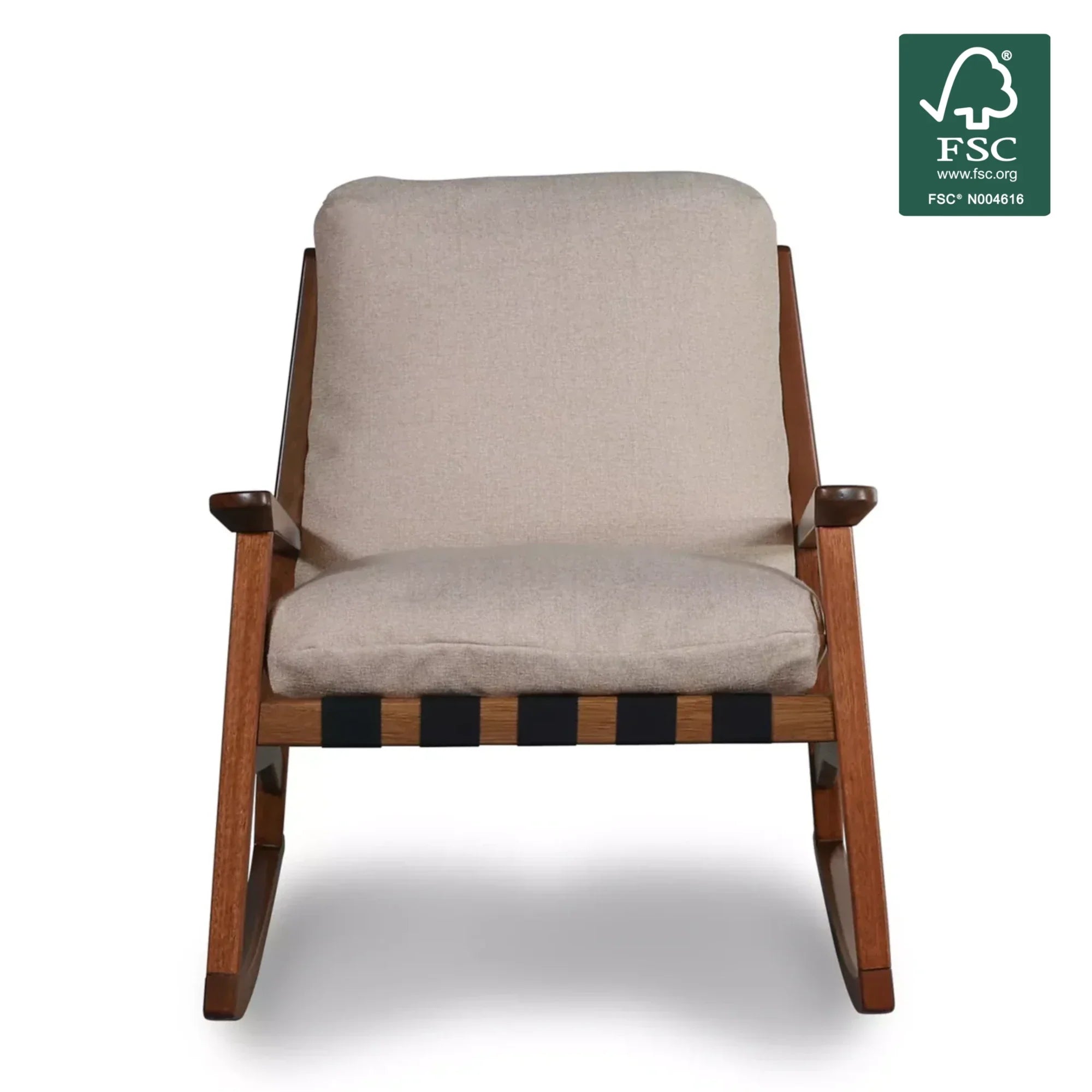 Mid Century Rocking Chair + Ottoman