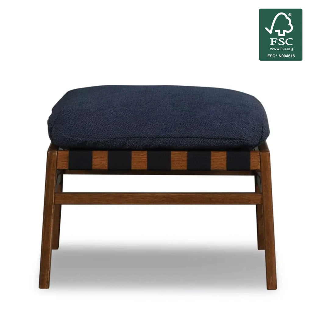 Mid Century Lounge Chair + Ottoman