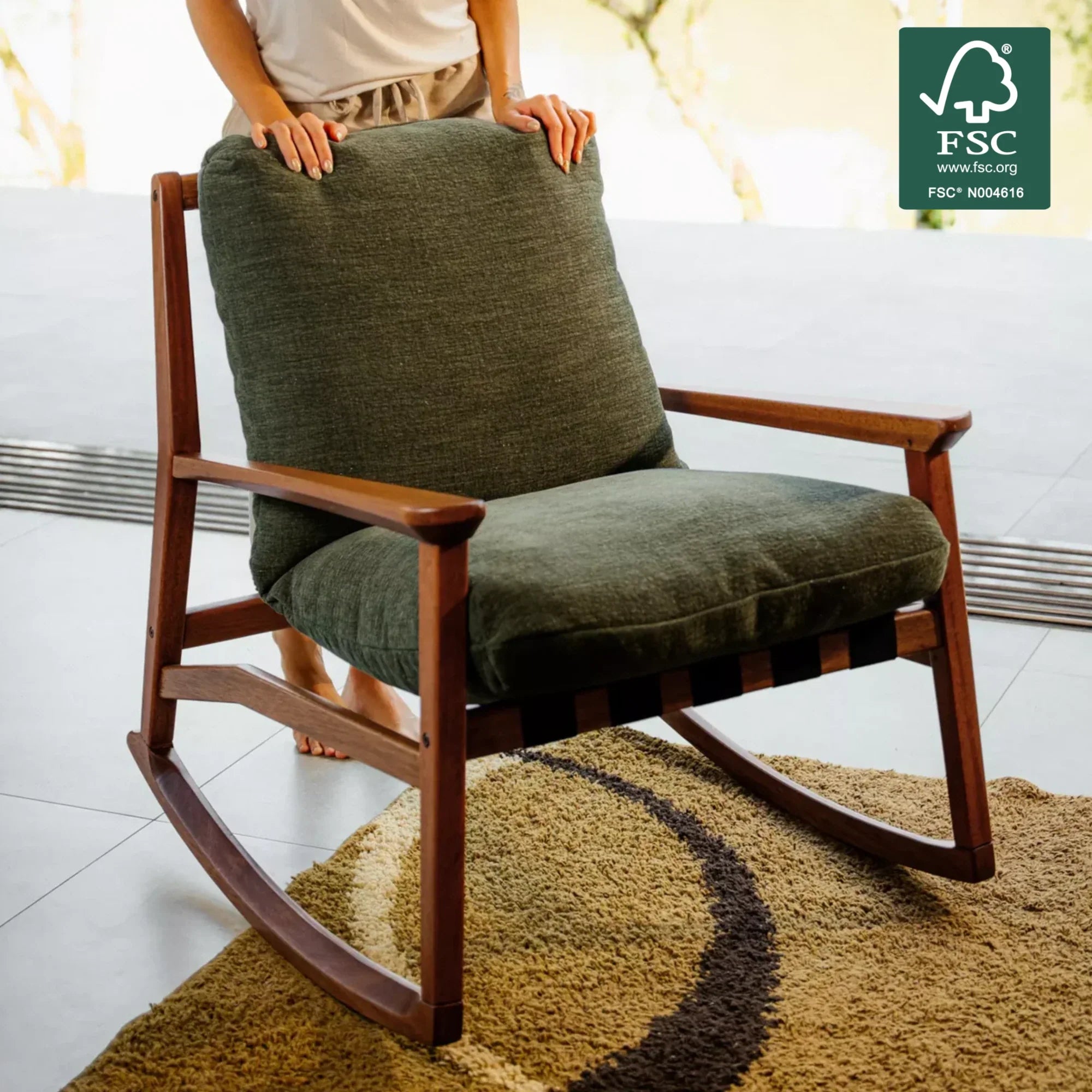 Mid Century Rocking Chair