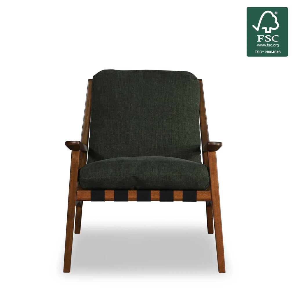 Mid Century Lounge Chair + Ottoman