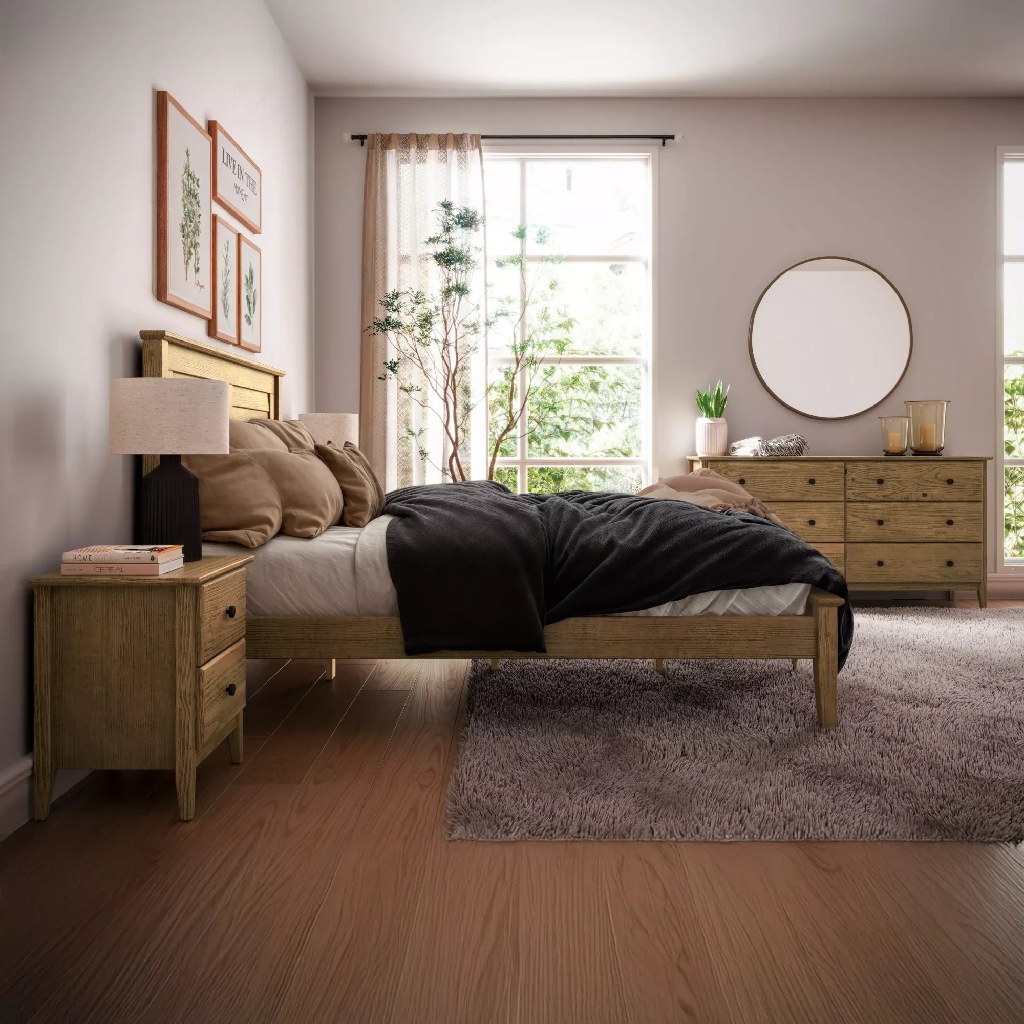 Greenport Louvered Platform Bed