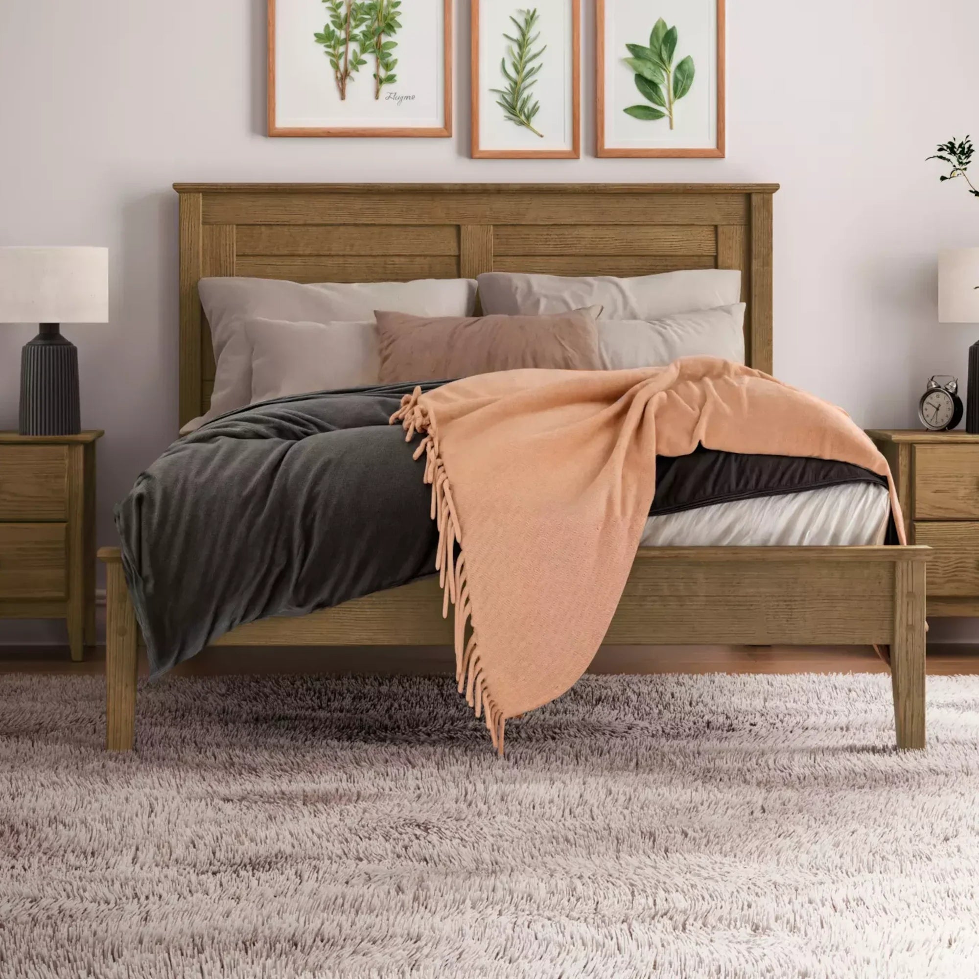 Greenport Louvered Platform Bed