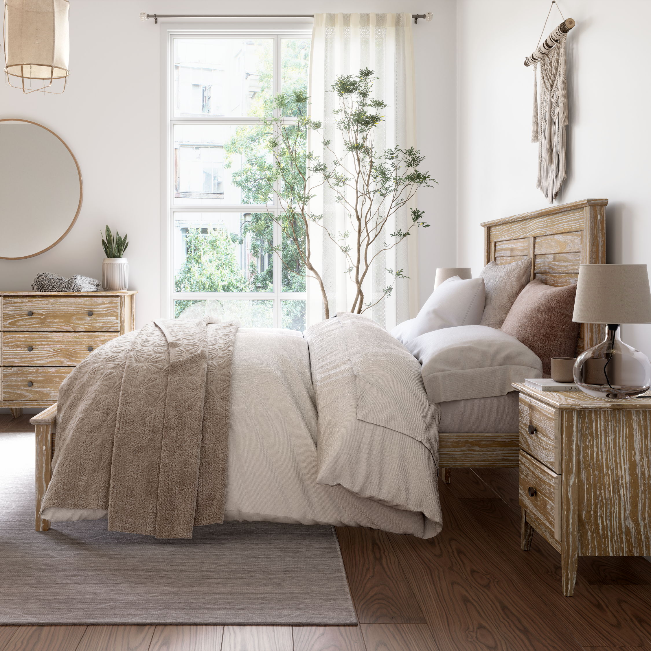 Greenport Louvered Platform Bed