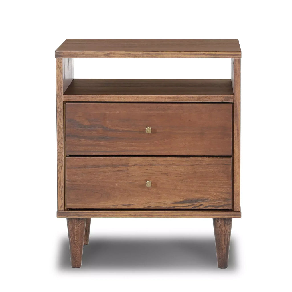 Mid Century Two-Drawer Nightstand
