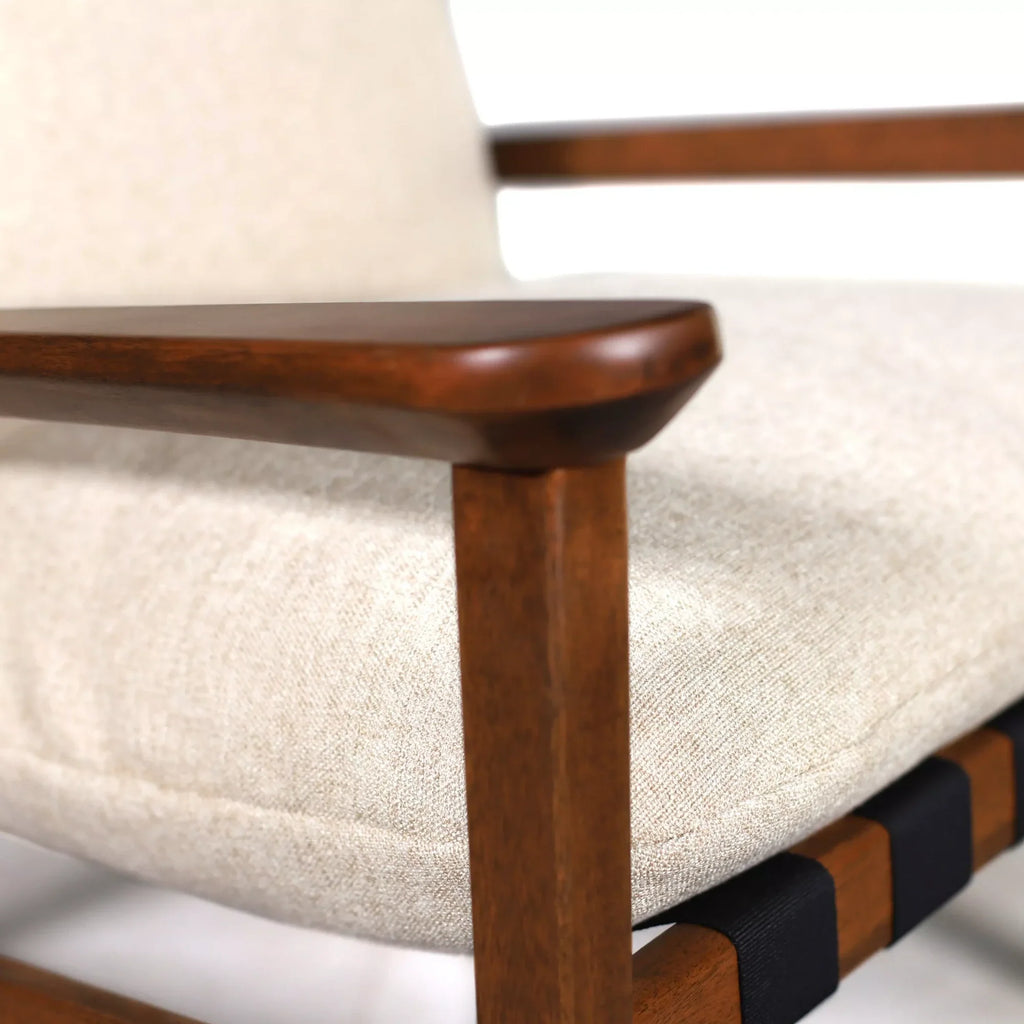 Mid Century Rocking Chair + Ottoman