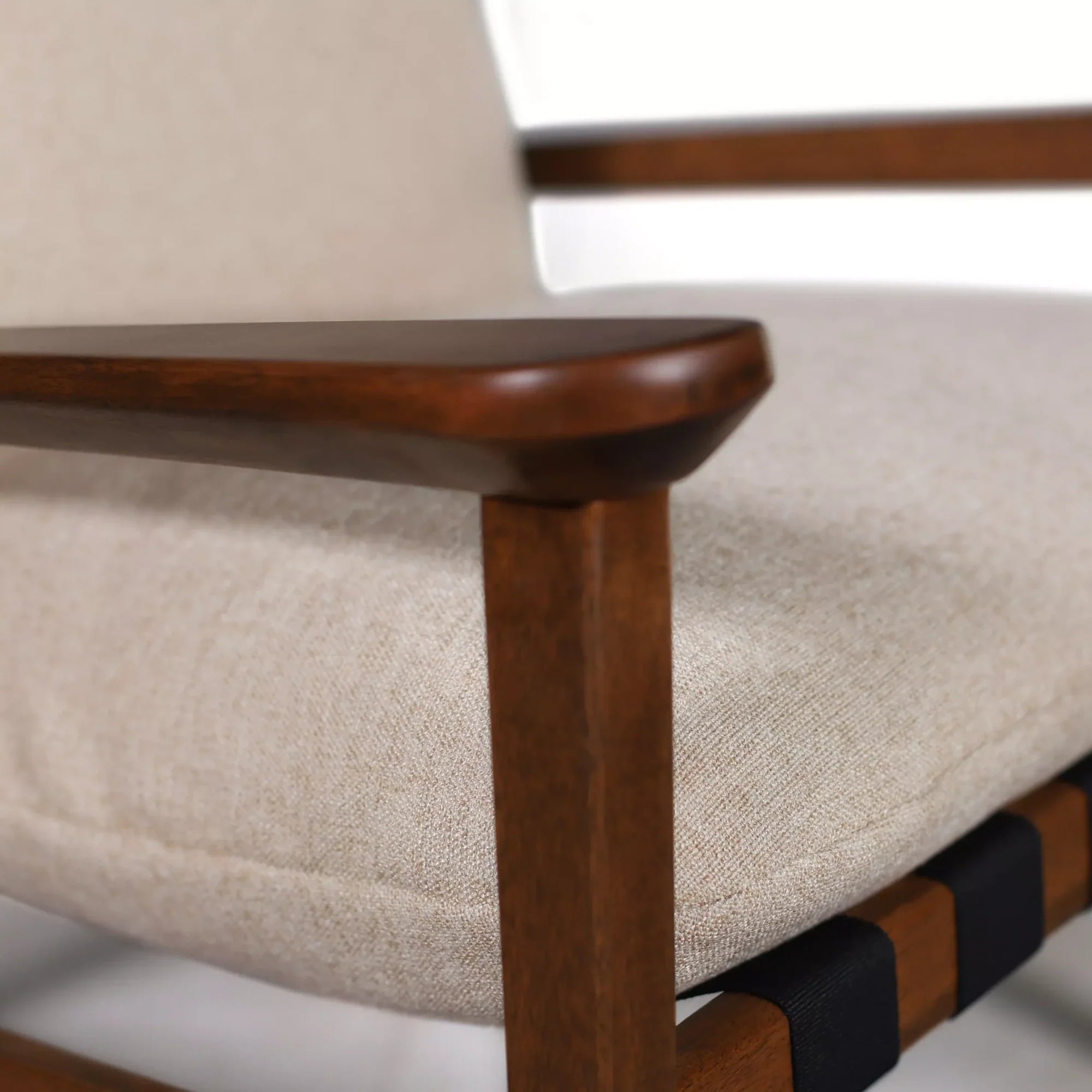 Mid Century Rocking Chair + Ottoman