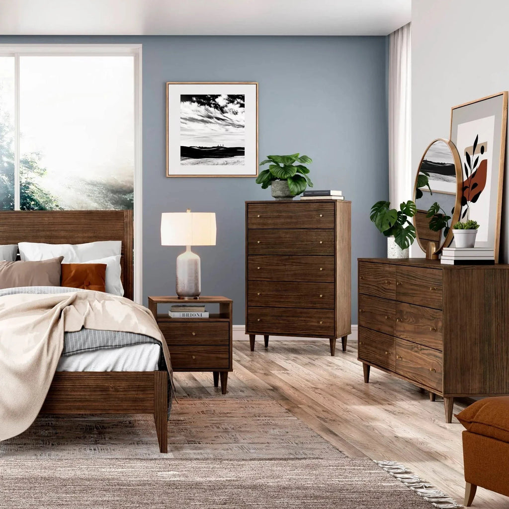 Mid Century Bedroom Set (5-Piece)