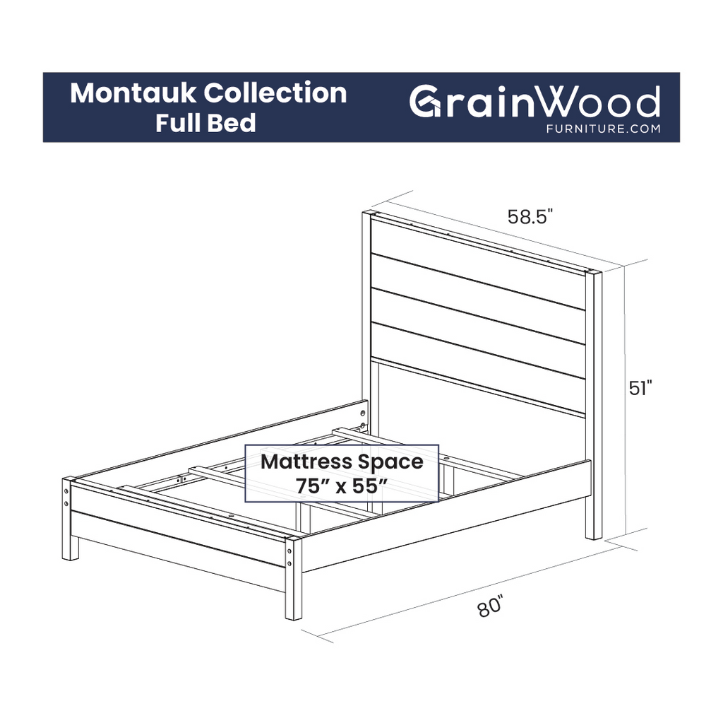 Montauk Solid Wood Bed