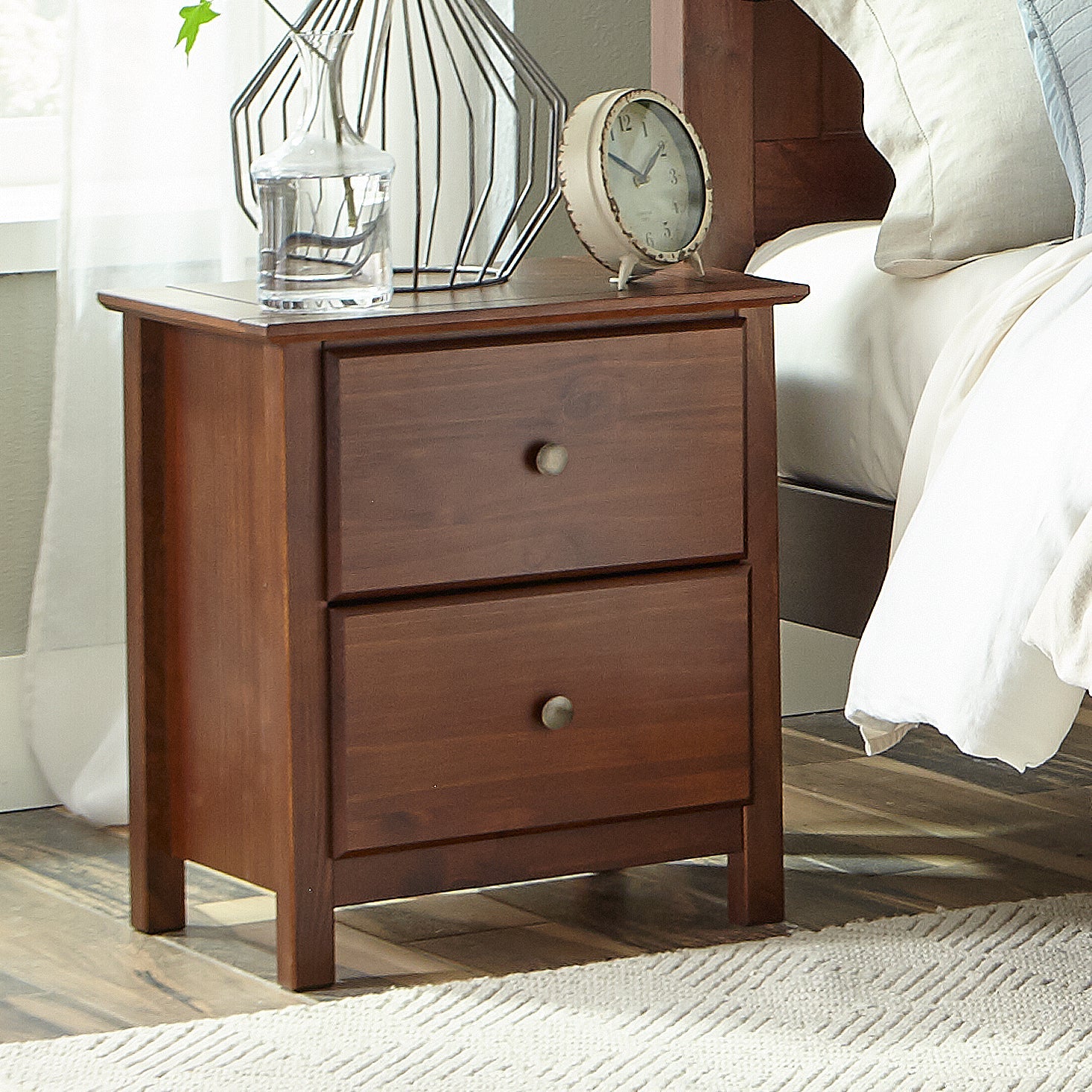 Shaker 2-Drawer Nightstand